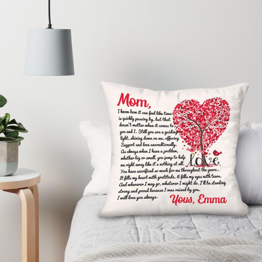 Cuscino Personalizzato Con Incisione Di Una Lettera Alla Madre Cuscino Per La Festa Della Mamma 45 Cm * 45 Cm - soufeelit