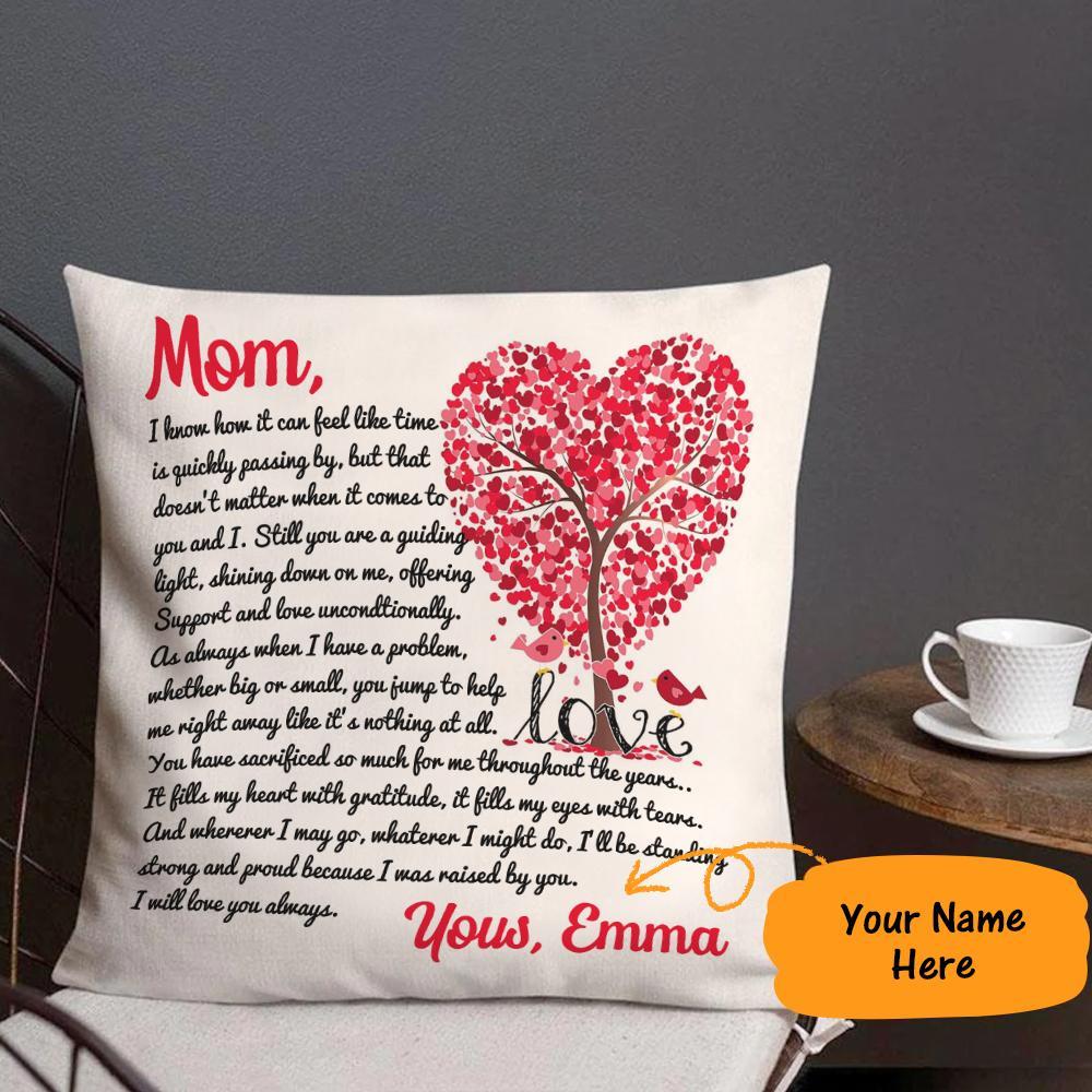 Cuscino Personalizzato Con Incisione Di Una Lettera Alla Madre Cuscino Per La Festa Della Mamma 45 Cm * 45 Cm - soufeelit
