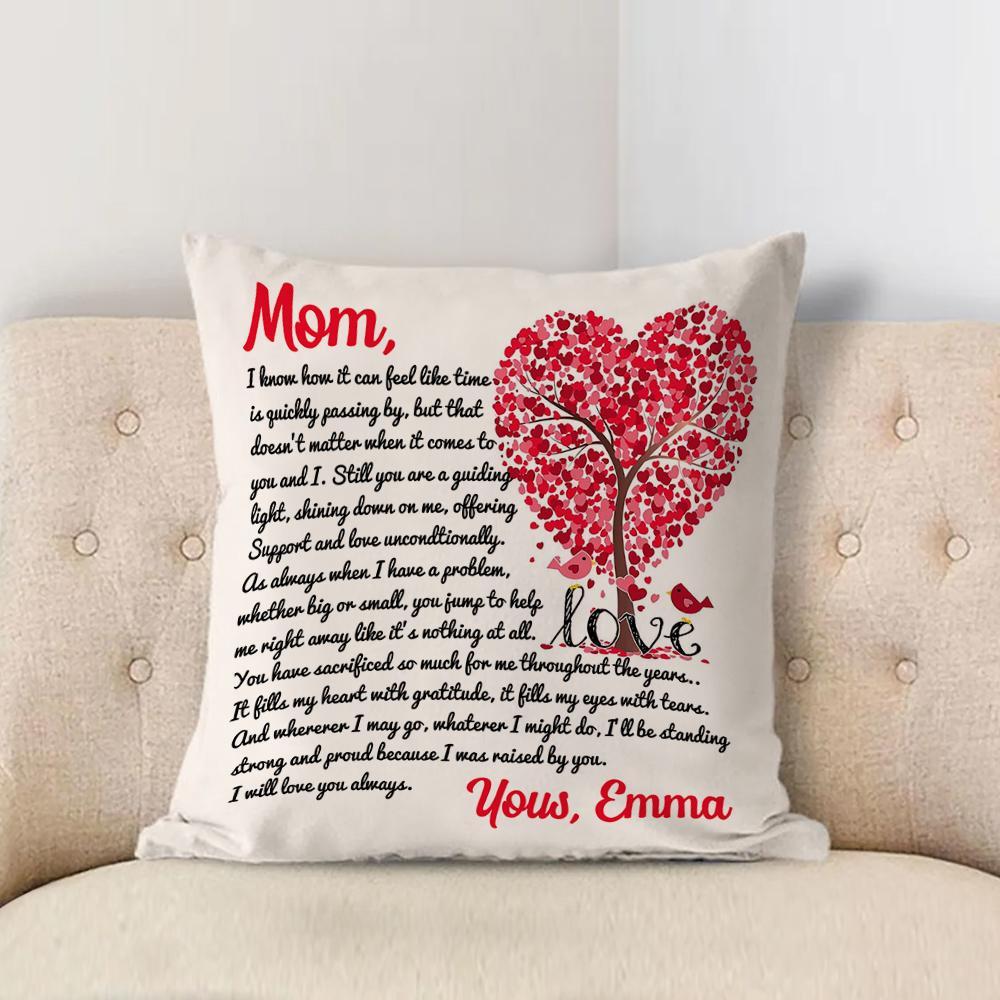 Cuscino Personalizzato Con Incisione Di Una Lettera Alla Madre Cuscino Per La Festa Della Mamma 45 Cm * 45 Cm - soufeelit