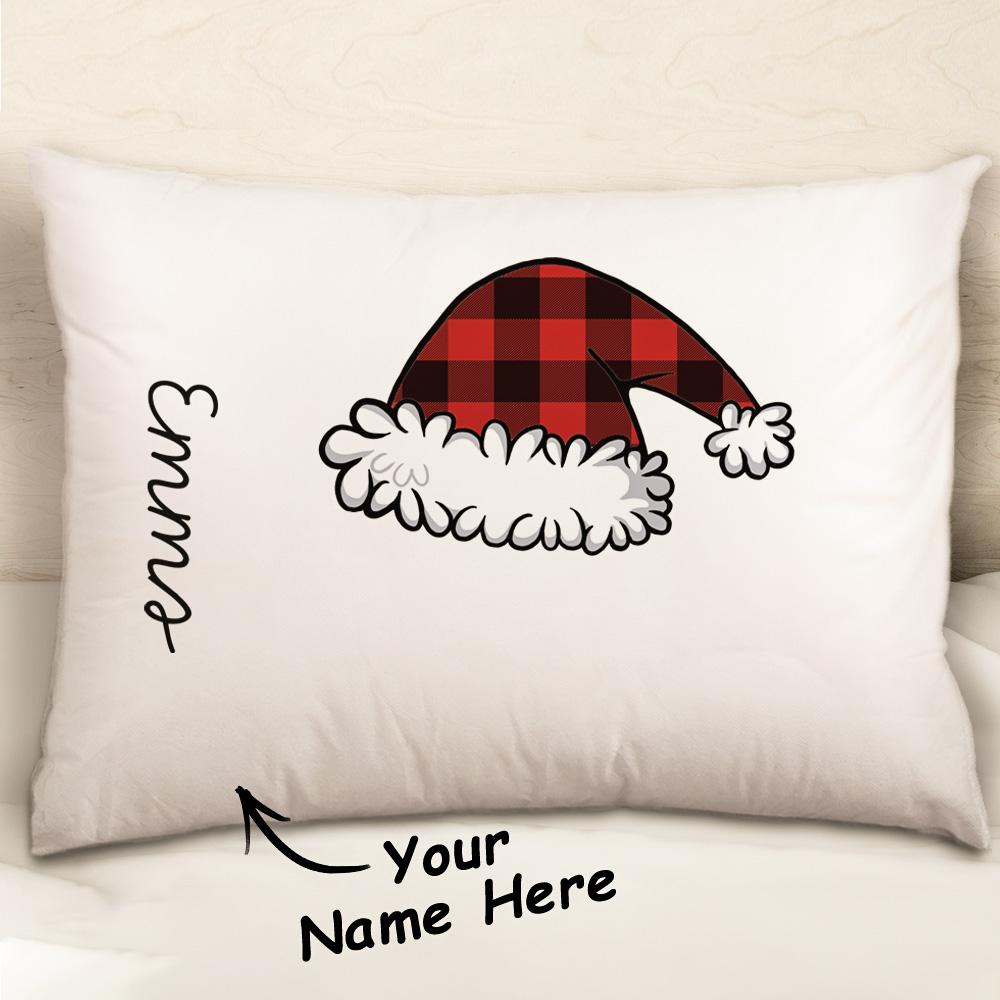 Federa Natalizia Personalizzata Copricuscino Con Cappello Da Babbo Natale Ornamento Per Biancheria Da Letto I Migliori Regali Di Natale