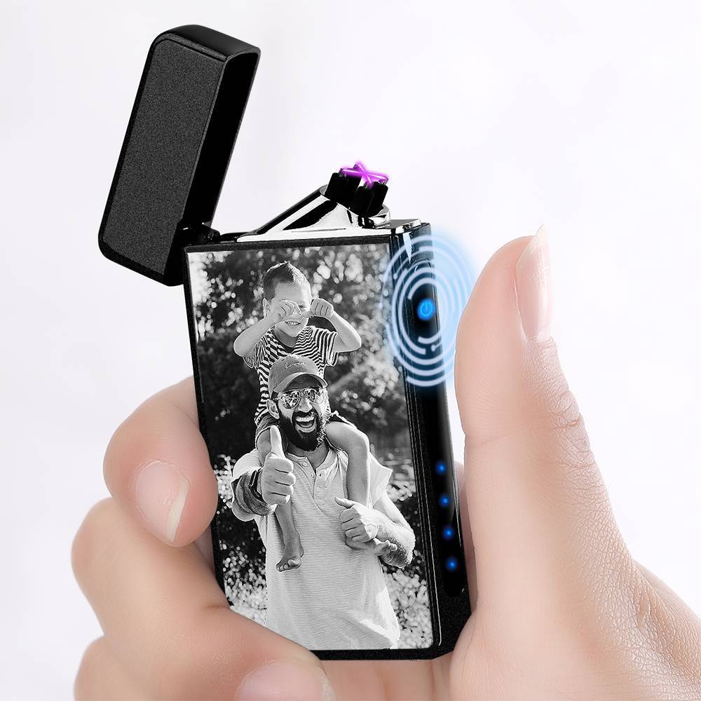 Accendini elettronici in grado di intagliare le foto dei clienti  Scrub nero Famiglia perfetta