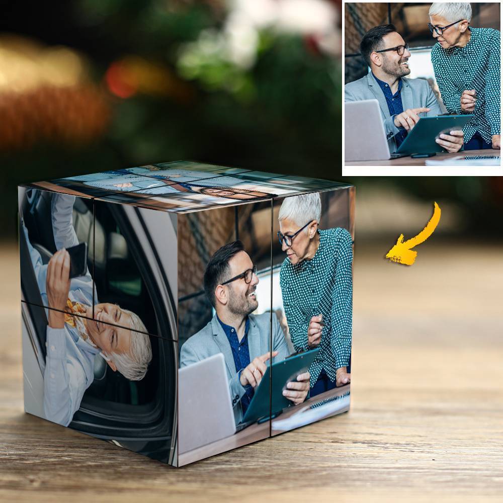 Cubo Vetro Con Foto