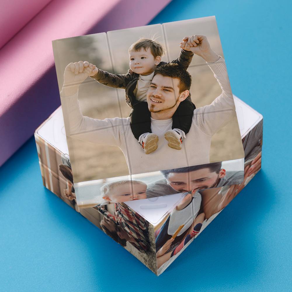 Cubo di Rubic con foto personalizzata per regali di coppia