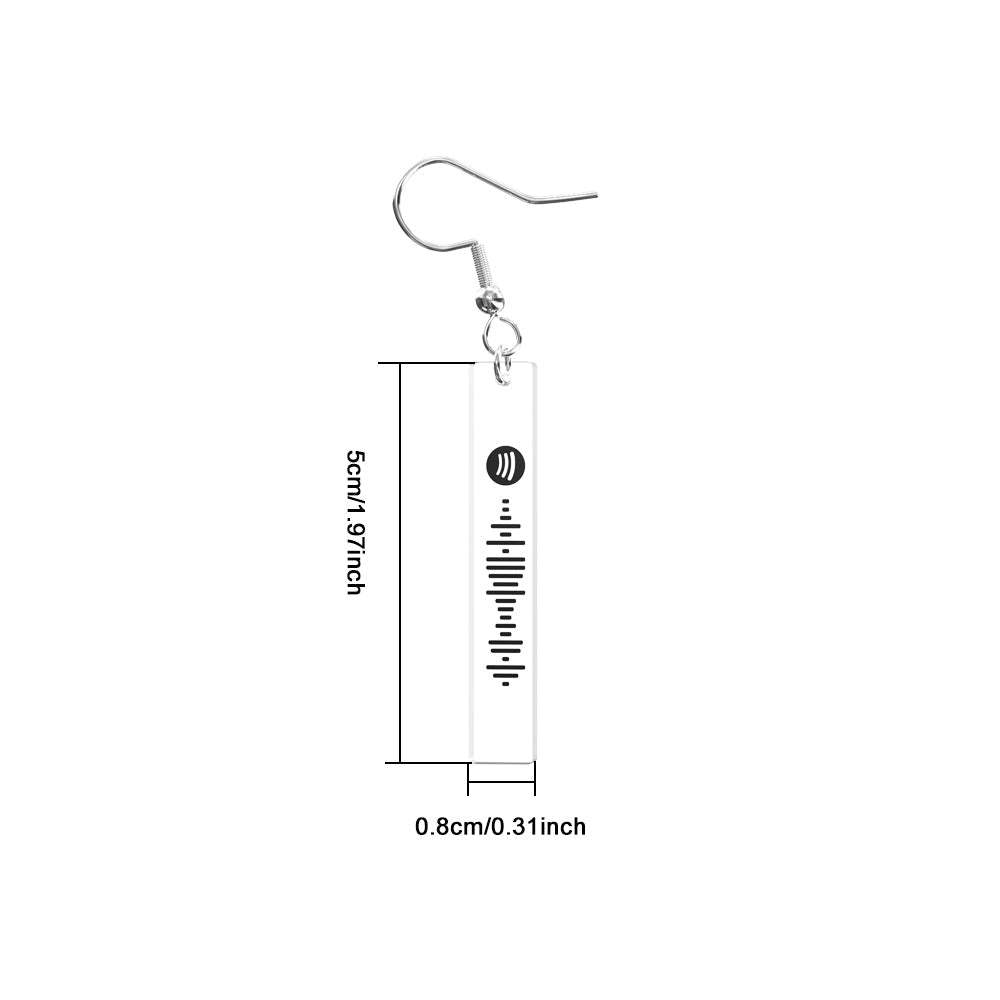 Orecchini Personalizzati Con Codice Spotify Per Lei - soufeelit
