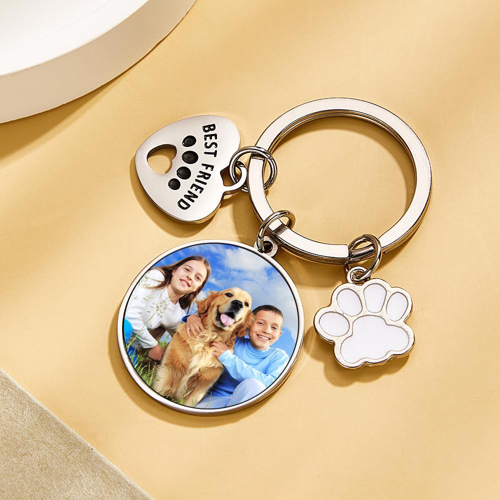 Portachiavi Con Foto Personalizzata Best Friend Pet Dog Love Gifts - soufeelit