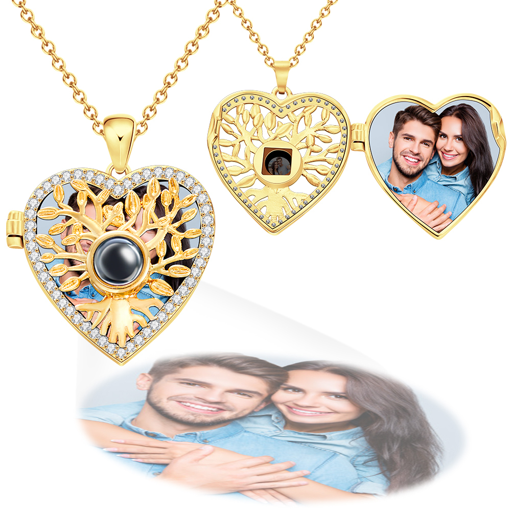 Collana Personalizzata Con Proiezione Di Foto Flip Cover Regali Squisiti