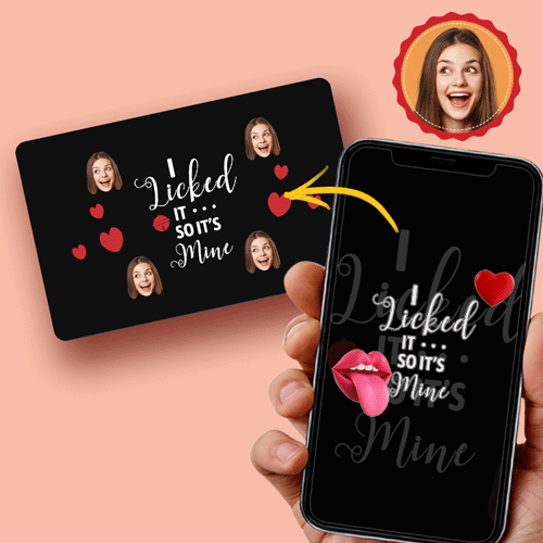 Scansionabile Ar Animazione Vr Scheda 3d Animazione Realtà Virtuale Schede Grafiche Ar L'ho Leccato, Quindi È Mio - soufeelit