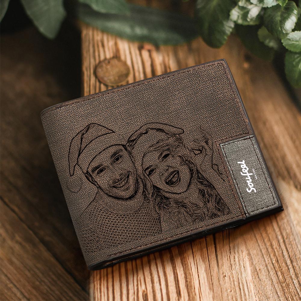 Christmas Wallets - Custom Photo Wallets Engraved Calendar Wallets For Family -Personalizzare Un Portafoglio