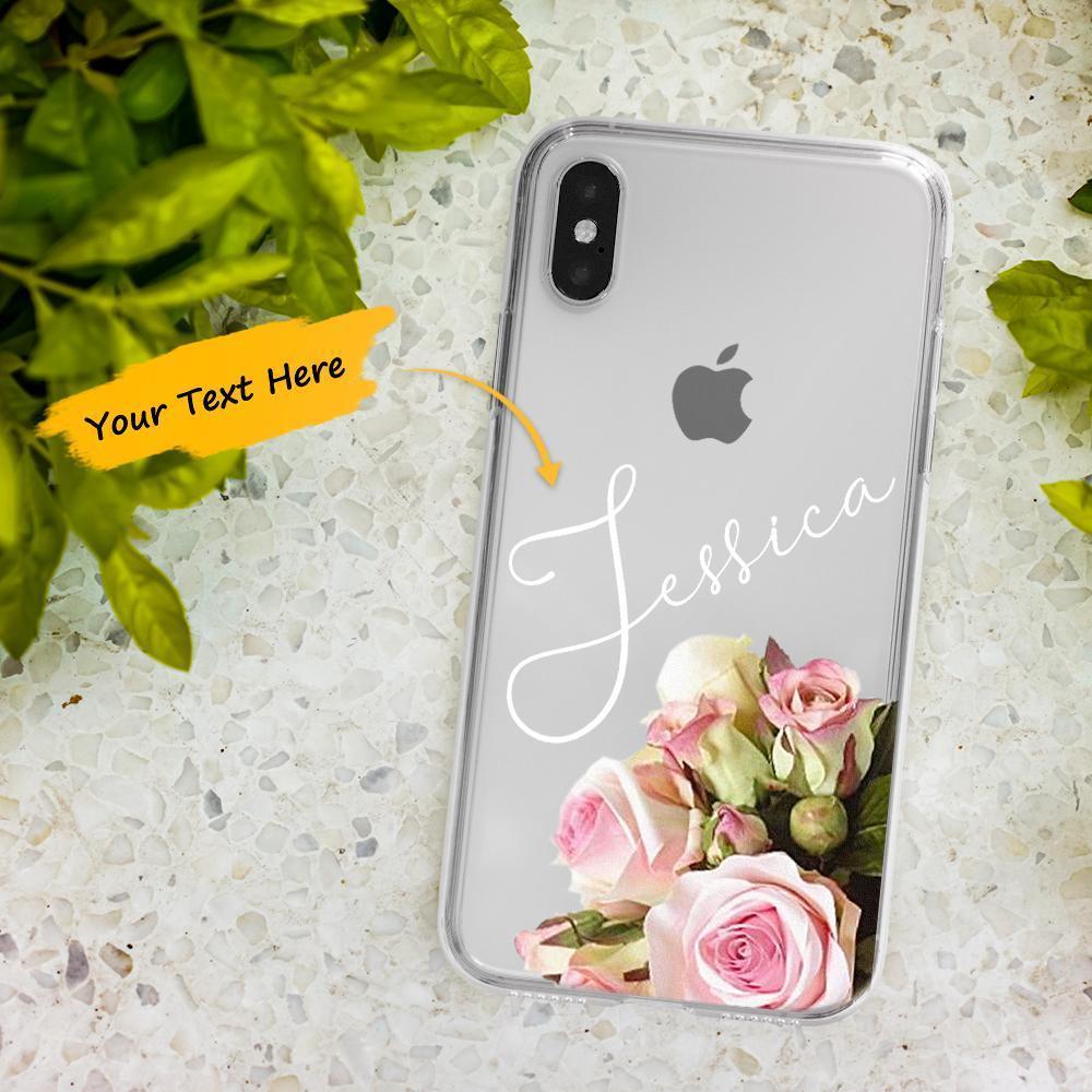 Custodia Per Iphone Con Incisione Personalizzata Iphone Xs Max Bouquet Pattern Fashion Simplicity