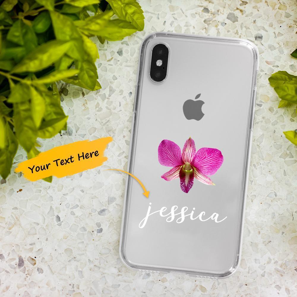 Custodia Per Iphone Con Incisione Personalizzata Iphone Xs Max Motivo Floreale Semplicità Alla Moda