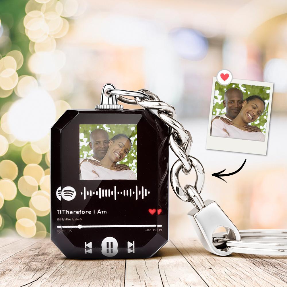 Chaveiros Com Código Spotify Digitalizável, Música Personalizada Com Foto Gravada, Chaveiros Com Músicas Presentes De Natal Para Ele Presentes De Dia Dos Namorados