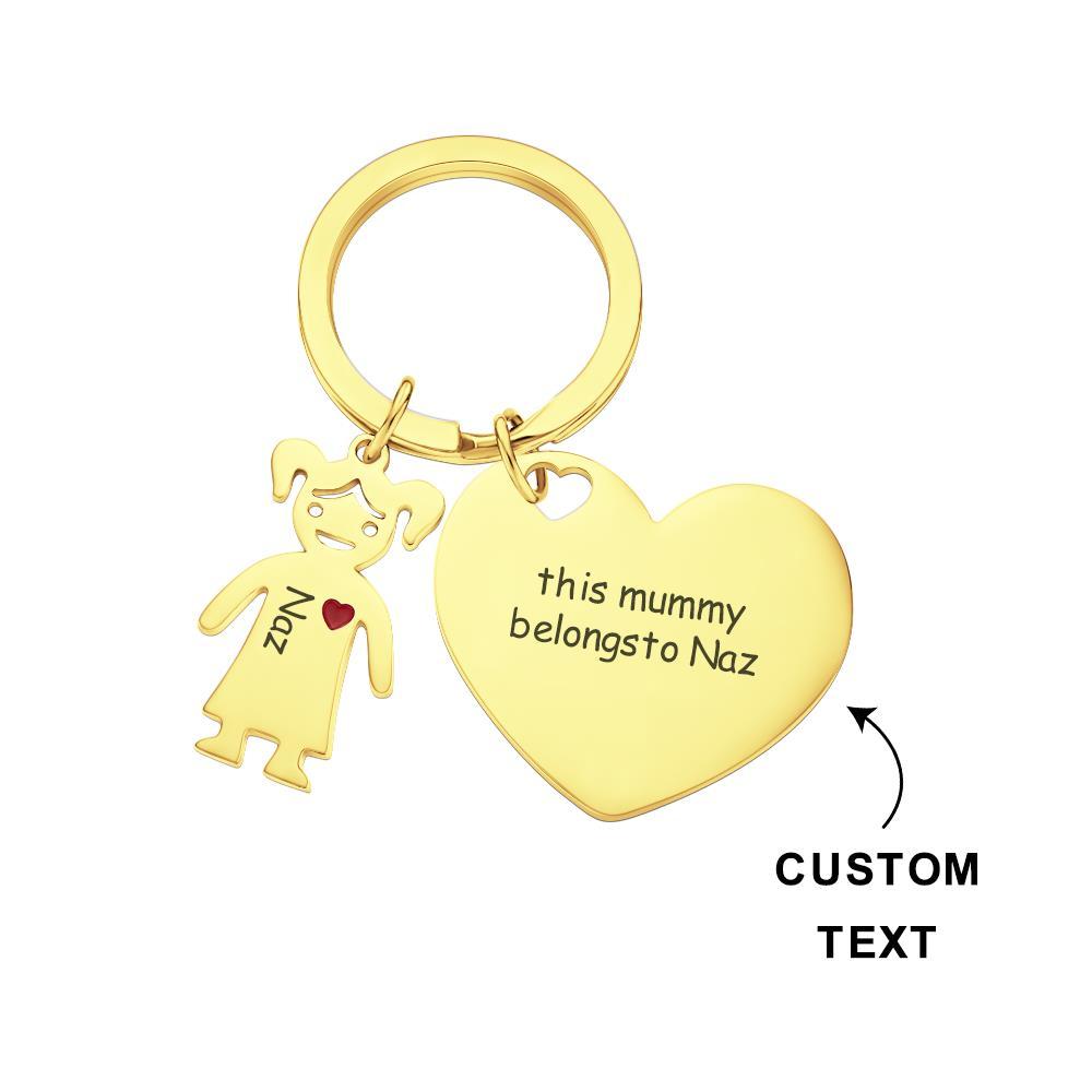 Portachiavi Con Cuore Inciso Personalizzato Portachiavi Per La Festa Della Mamma - soufeelit