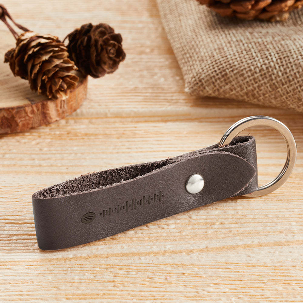 Portachiavi In pelle Con Codice Spotify Scansionabile Personalizzato Regali Commemorativi Per Portachiavi Personalizzati Per Canzoni Musicali Per Lui - soufeelit