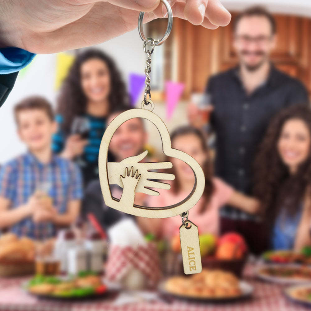 Mani Personalizzate Con Targhette Per Nome Portachiavi Regalo Per La Festa Del Papà Regalo Per Papà Nonno - soufeelit