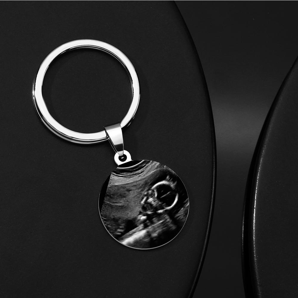 Daddy To Be Keychain Sonogram Ultrasound Annuncio Del Bambino Nuovo Papà Regalo Per Lui Gravidanza Foto Dalla Pancia - soufeelit