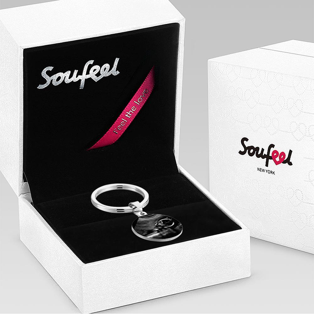 Daddy To Be Keychain Sonogram Ultrasound Annuncio Del Bambino Nuovo Papà Regalo Per Lui Gravidanza Foto Dalla Pancia - soufeelit