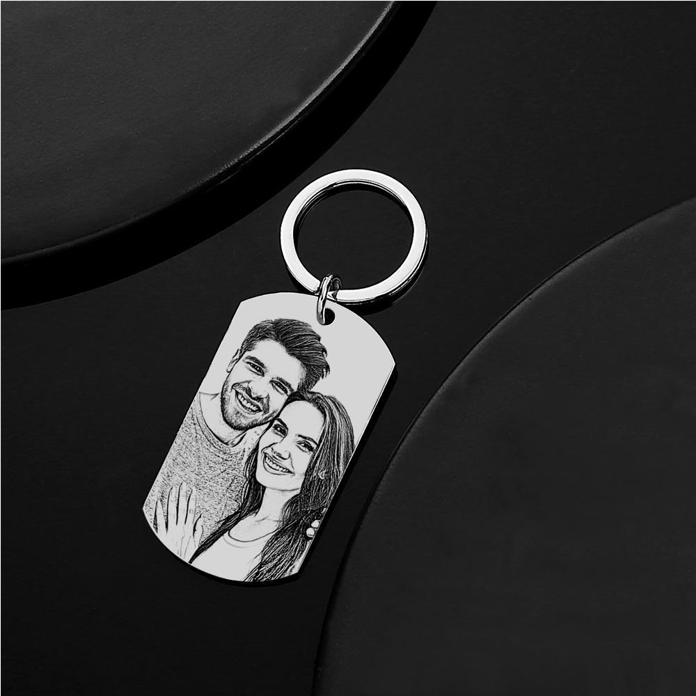 Portachiavi Con Calendario Personalizzato Tag Inciso Portachiavi Regalo Di Anniversario Per Gli Amanti - soufeelit