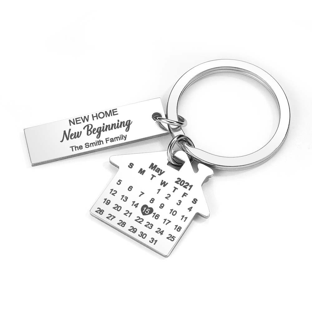 Nuova Casa Nuovo Inizio Nuovi Ricordi Calendario Personalizzato Portachiavi Regali Per Gli Amici - soufeelit