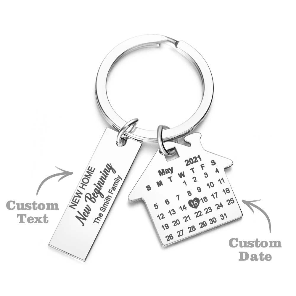 Nuova Casa Nuovo Inizio Nuovi Ricordi Calendario Personalizzato Portachiavi Regali Per Gli Amici - soufeelit
