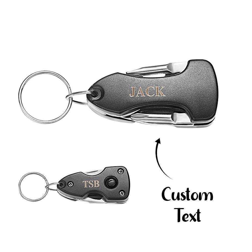 Strumento Combinato Inciso Personalizzato Con Regalo Portachiavi Leggero Per Lui