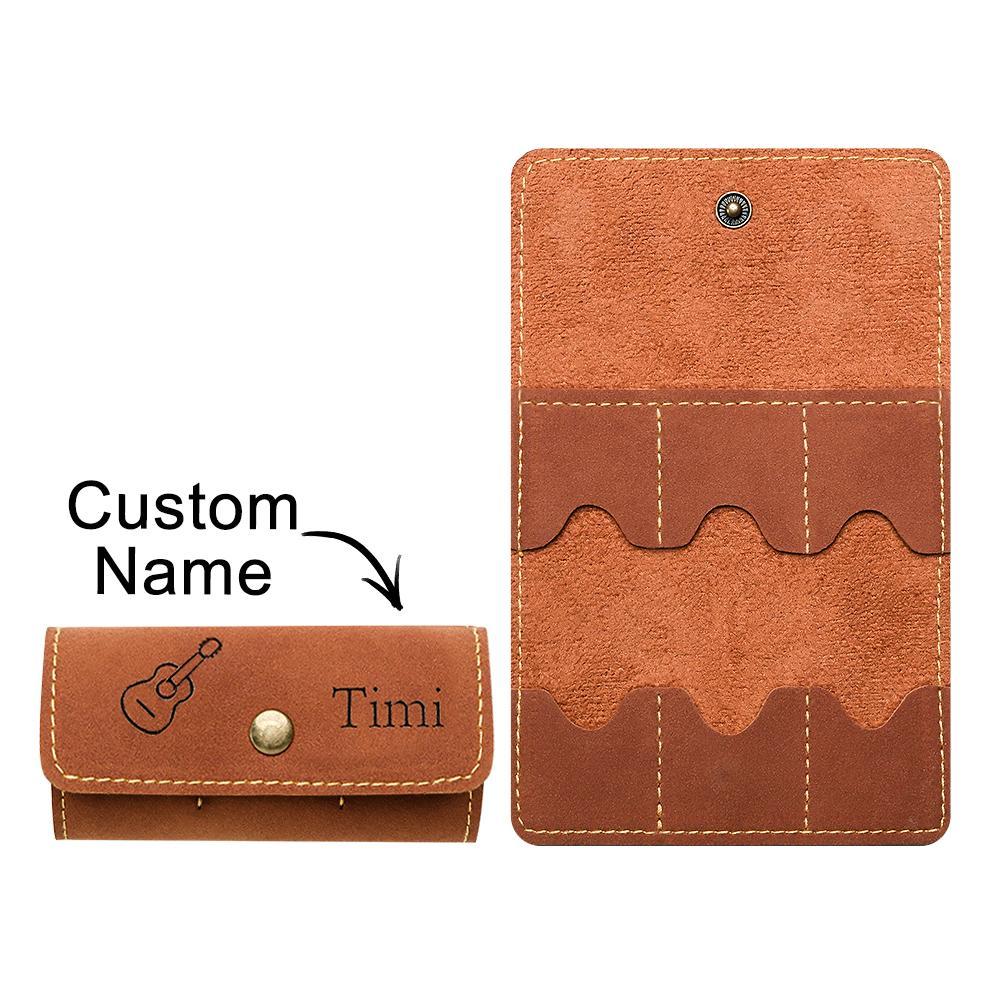Regalo Per Borsa Porta Plettri Per Chitarra Con Incisione Personalizzata Per Chitarrista - soufeelit