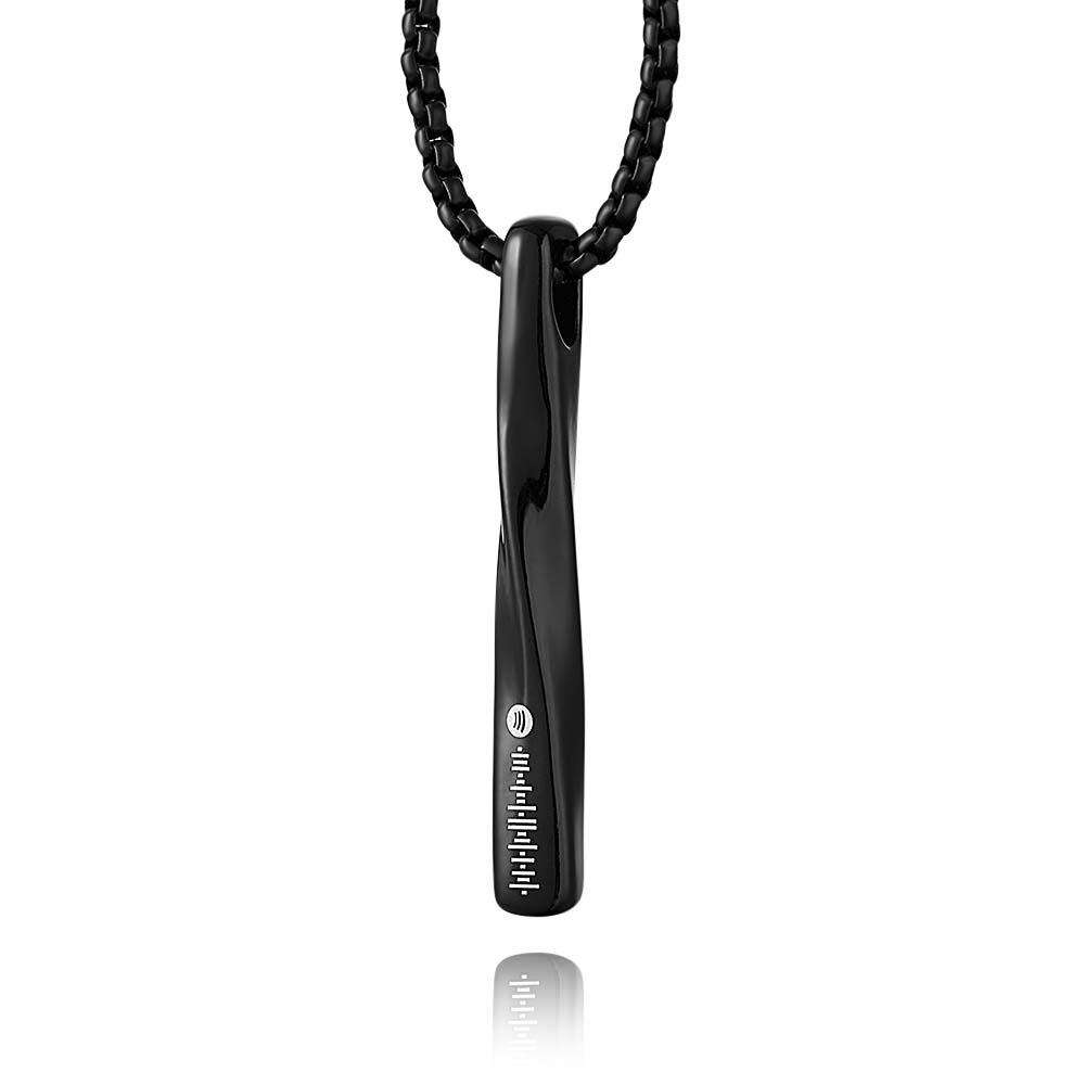 Codice Spotify Scansionabile Twisted Bar Collana Gioielli Personalizzati Regali Per Lei - soufeelit
