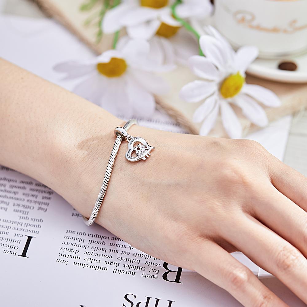 Ciondolo Personalizzato Con Incisione Mini Sister Of Love Heart Pendant Gifts - soufeelit