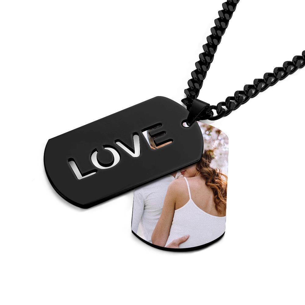 Doppia Targhetta Per Cani Con Messaggio Personalizzato In Acciaio, Pendenti Da Uomo, Uomo, Donna, Fidanzato, Sposa, Testimone Dello Sposo - soufeelit