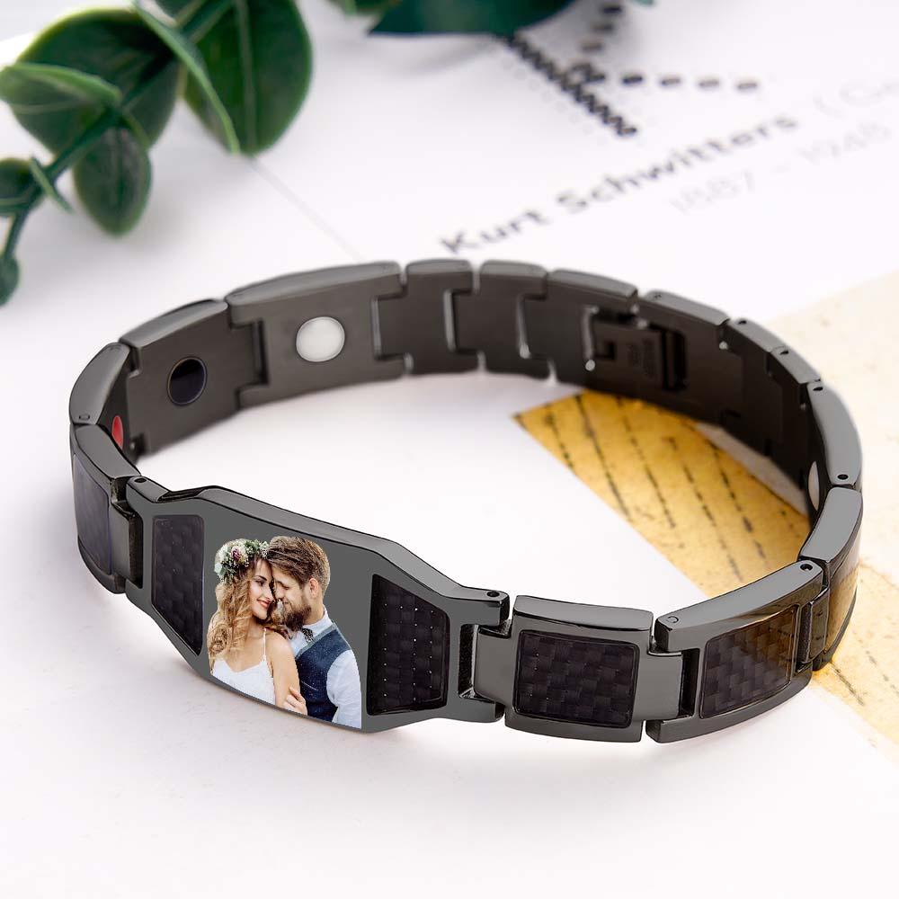 Bracciale Personalizzato Bracciale Personalizzato Con Foto Id Bar Bracciale Da Uomo Regali Per Lui - soufeelit