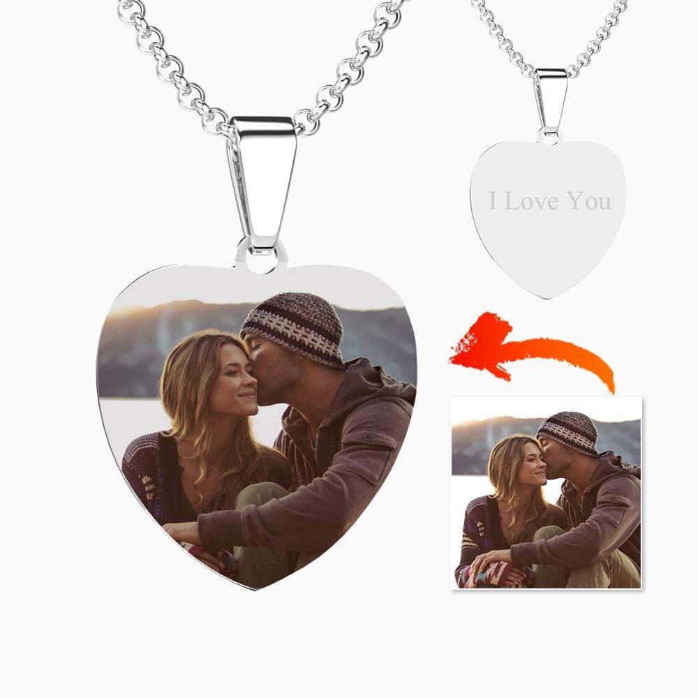 Collana Con Targhetta Con Foto Collane Con Foto In Acciaio Inossidabile Con Incisione