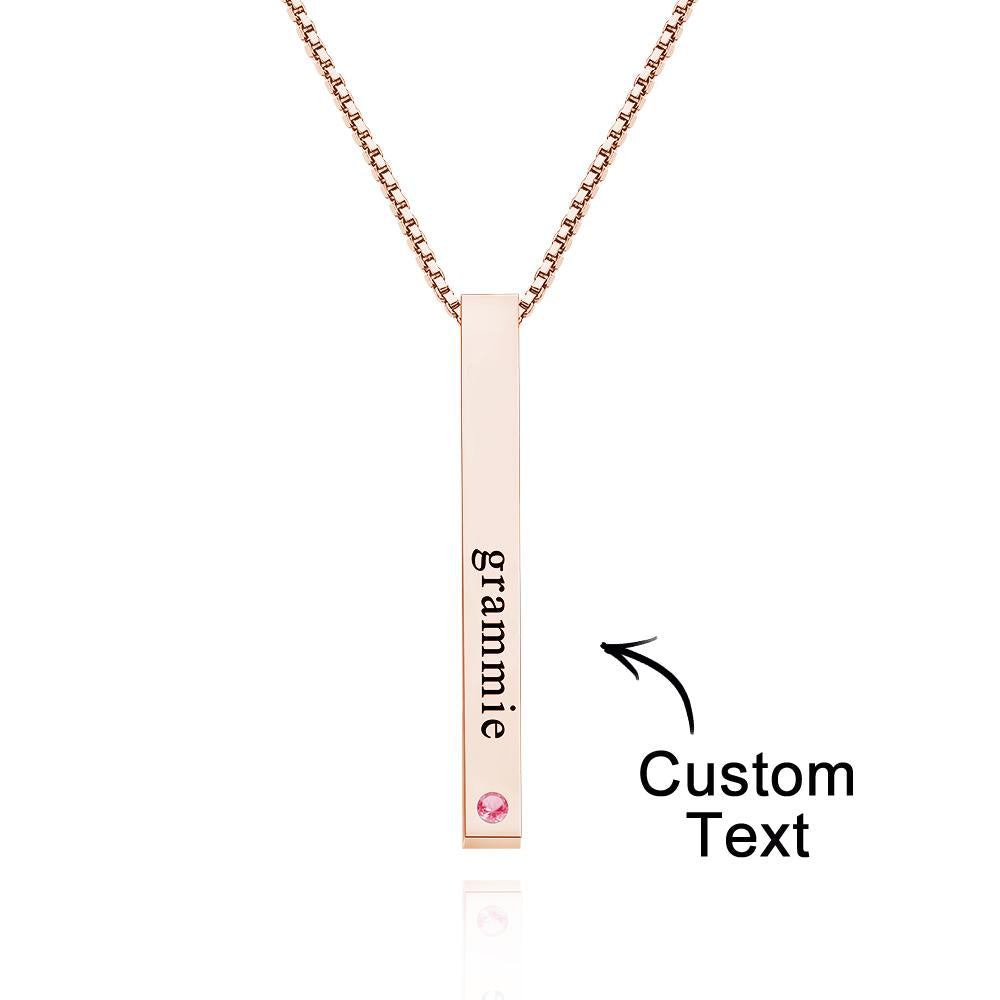 Regali Semplici Per Collana Con Pietra Portafortuna Incisa Personalizzata - soufeelit