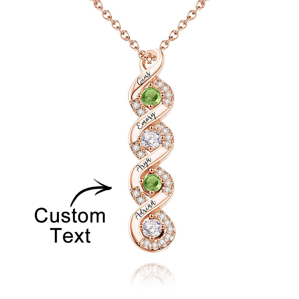 Collana Con Pietra Portafortuna Con Incisione Personalizzata Regali Creativi Infinity - soufeelit