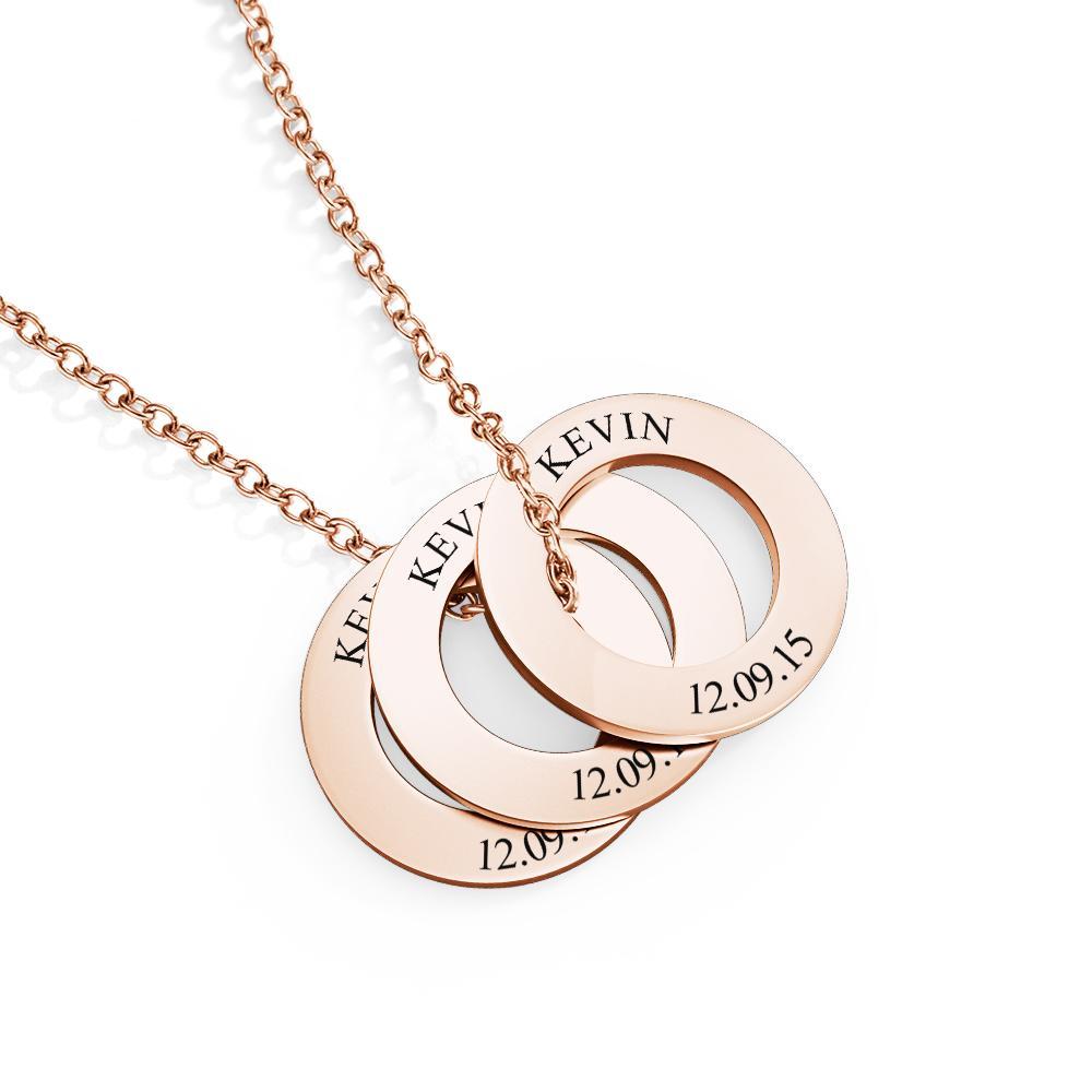 Collana Con Rondella Personalizzata Per Lui Collana Personalizzata Regalo Per La Festa Del Papà Nomi Per Bambini Regalo Promemoria Di Compleanno - soufeelit