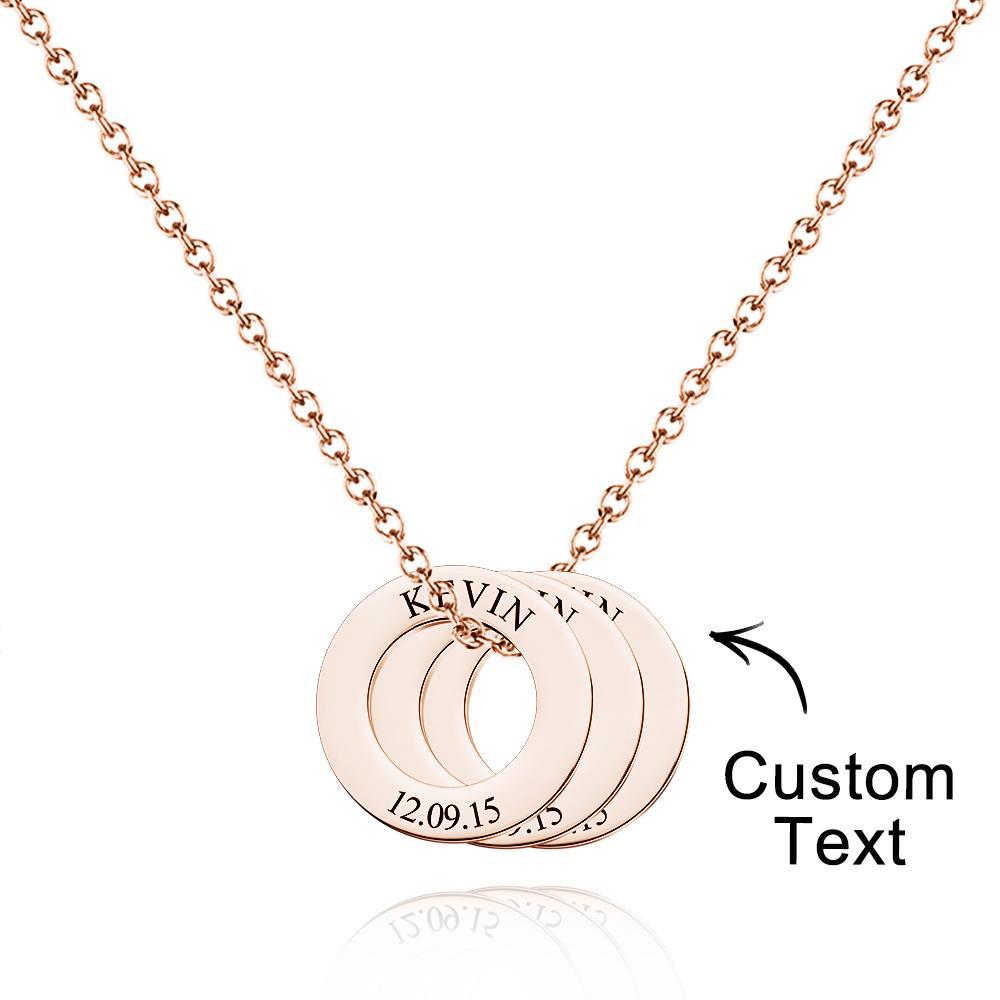 Collana Con Rondella Personalizzata Per Lui Collana Personalizzata Regalo Per La Festa Del Papà Nomi Per Bambini Regalo Promemoria Di Compleanno - soufeelit