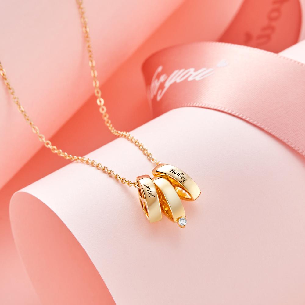 Regali D'amore Con Strass Personalizzati Con Collana Incisa - soufeelit