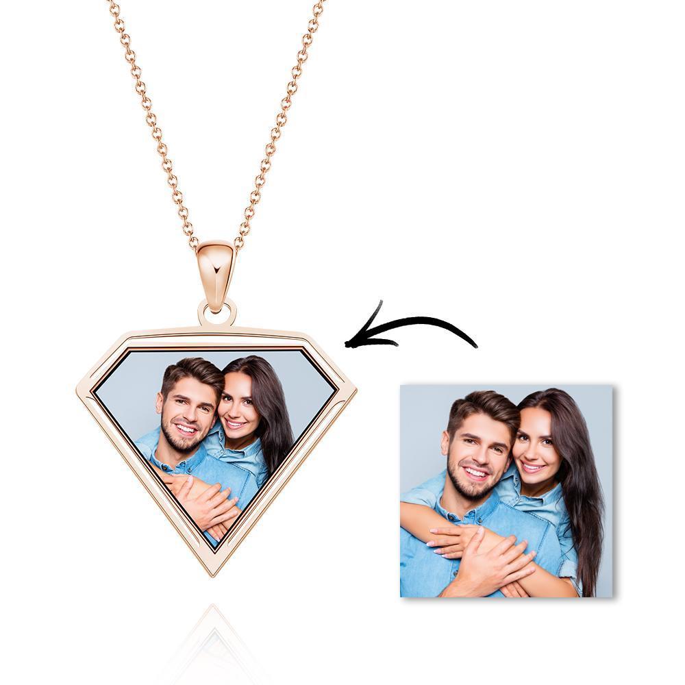 Collane Foto Personalizzate Ciondolo Triangolare Ciondolo Stile Super Personalità
