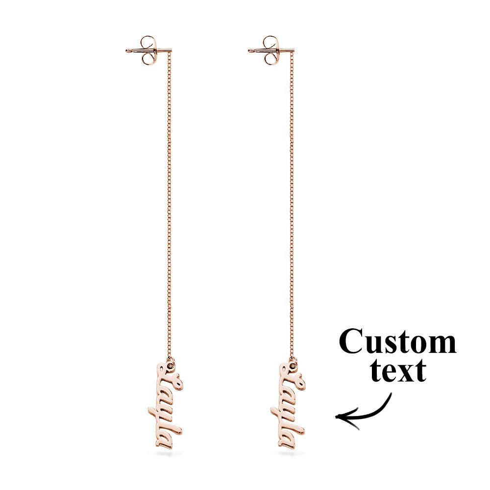 Prometti Orecchini Con Nome Personalizzato Per Gli Amanti Degli Orecchini Come Regalo Di Natale - soufeelit