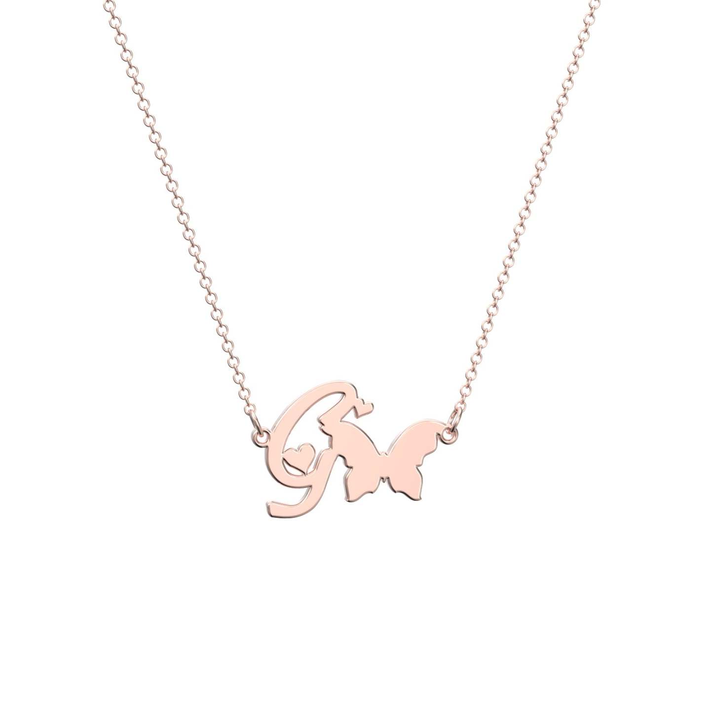 Collana Personalizzata Collana Donna Regalo, Collana Personalizzata Con Una Farfalla - soufeelit