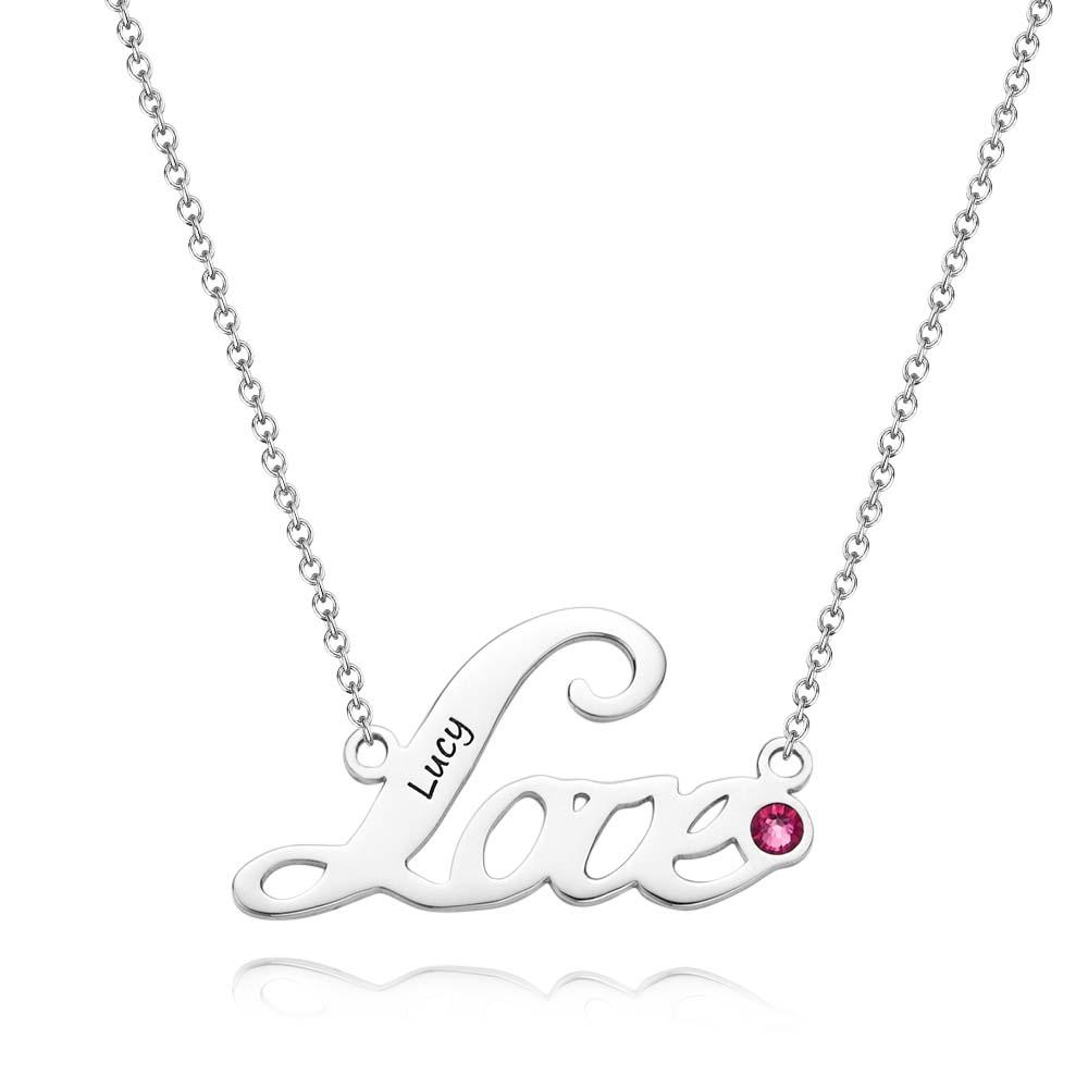 Collana A Cuore Personalizzata 'siamo Sempre Insieme' Con Pietra Portafortuna - soufeelit