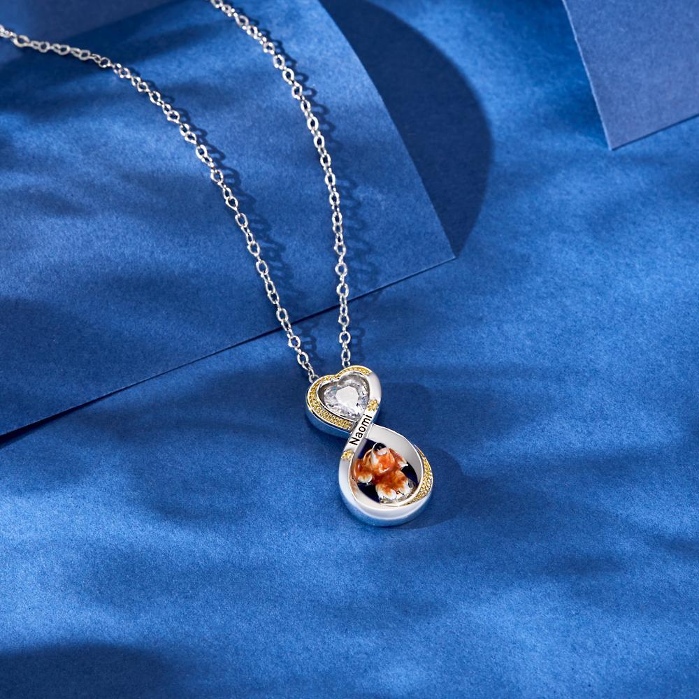 Collana Con Incisione Personalizzata Regali A Tema Per Animali Domestici Di Amore Infinito - soufeelit