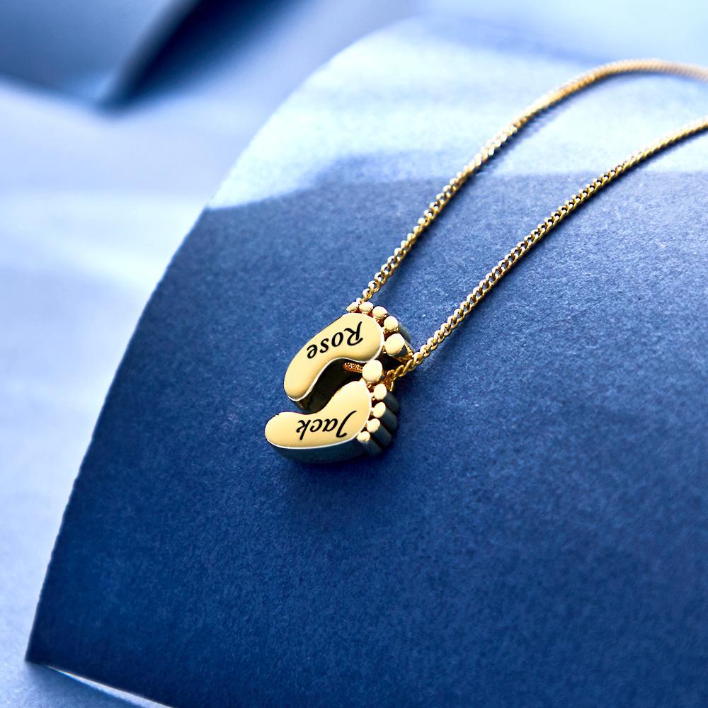 Impronta Di Collana Incisa Personalizzata Commemora I Regali - soufeelit