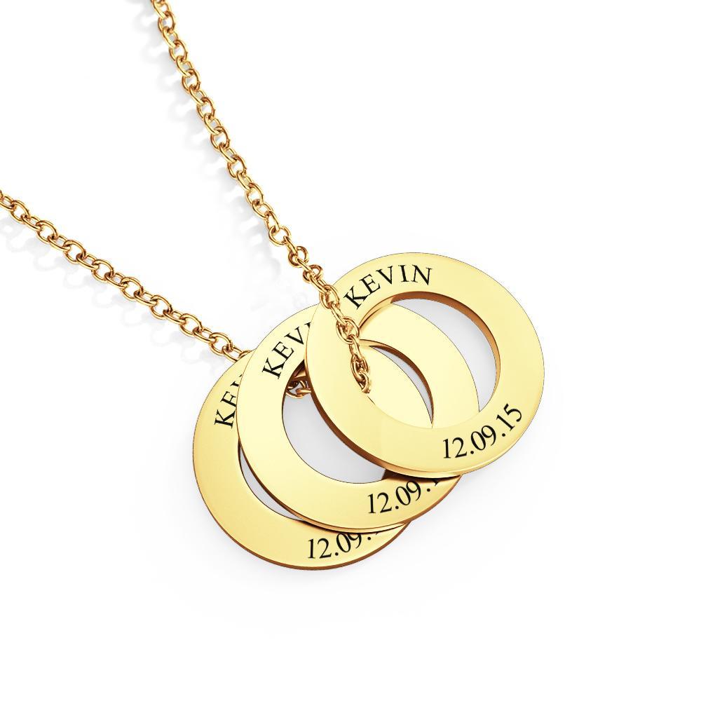 Collana Con Rondella Personalizzata Per Lui Collana Personalizzata Regalo Per La Festa Del Papà Nomi Per Bambini Regalo Promemoria Di Compleanno - soufeelit