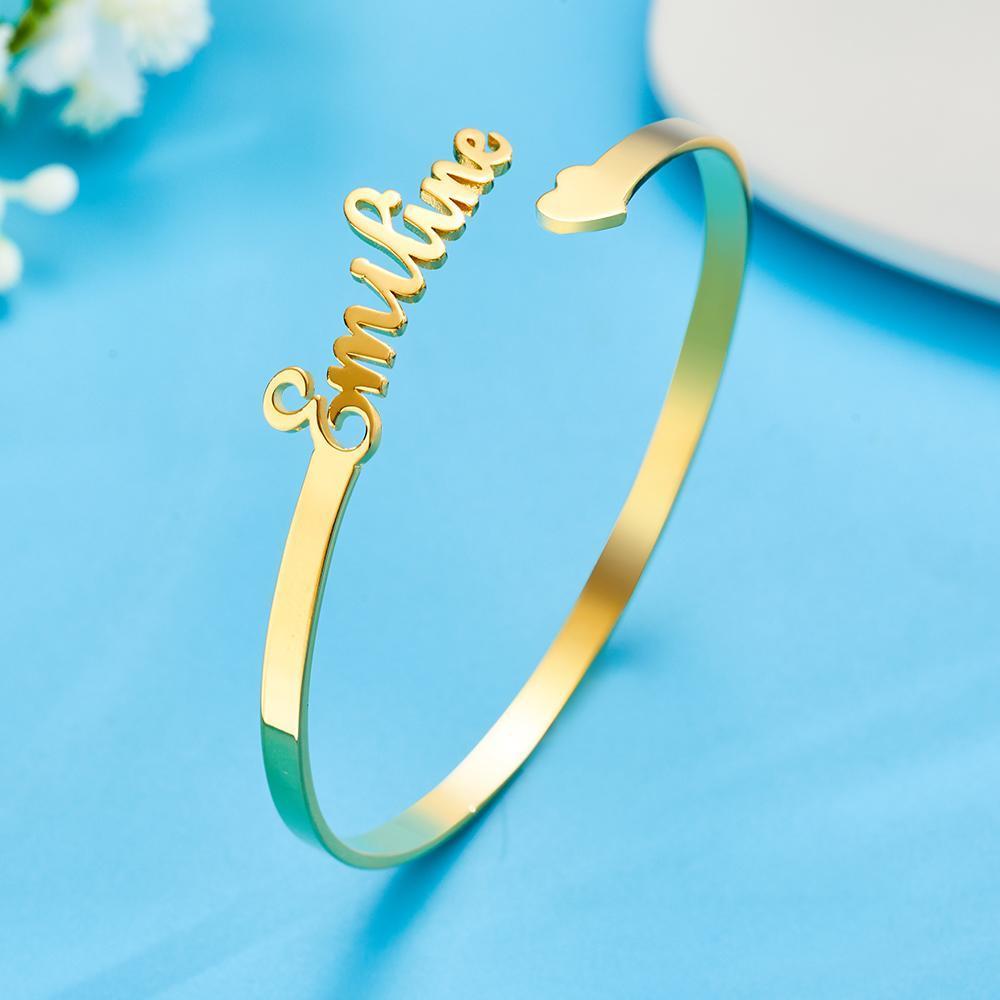 Bracciale inciso personalizzato Bracciale in acciaio inossidabile Regalo unico