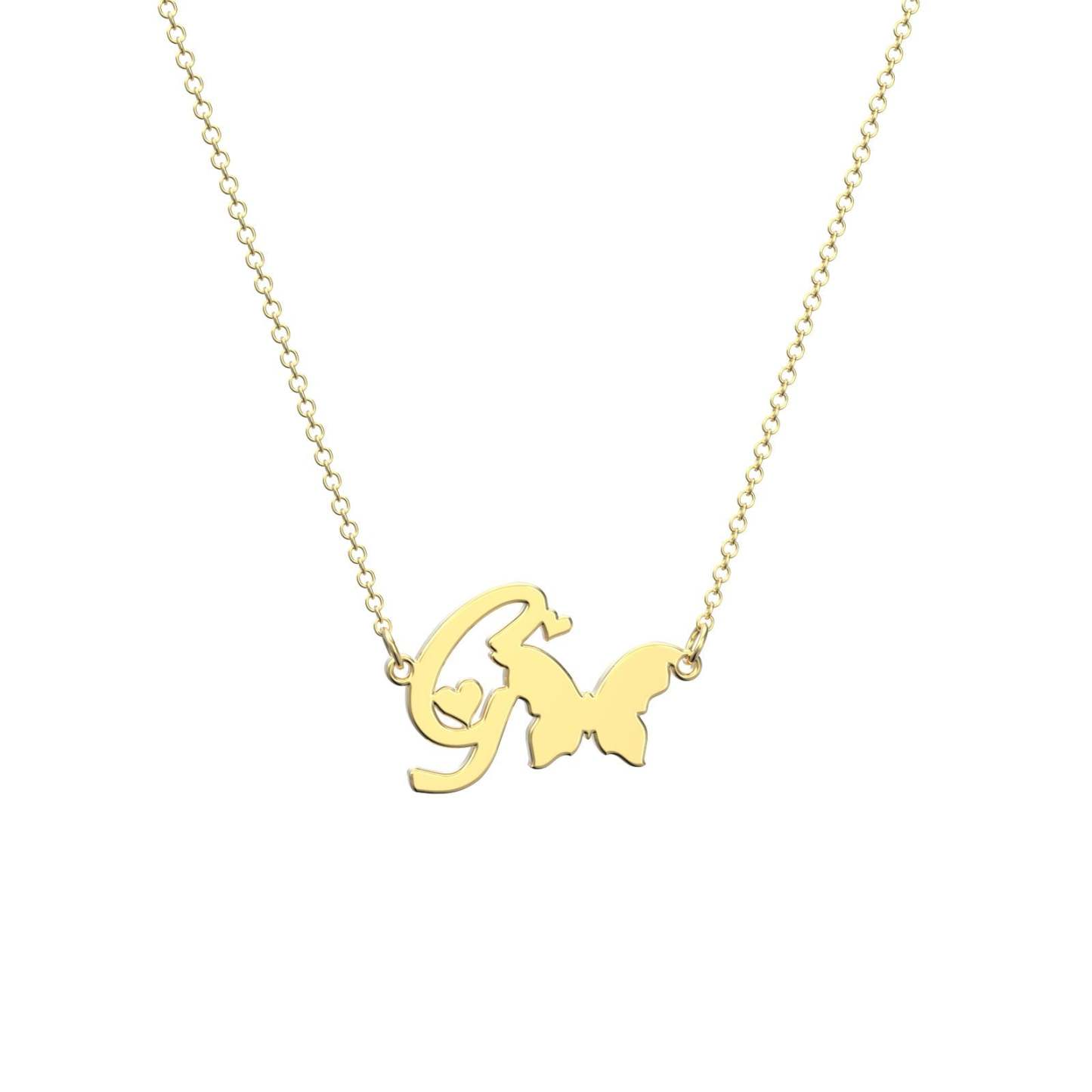 Collana Personalizzata Collana Donna Regalo, Collana Personalizzata Con Una Farfalla - soufeelit