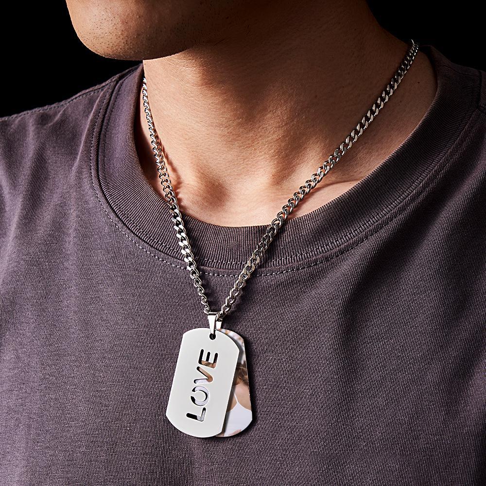 Doppia Targhetta Per Cani Con Messaggio Personalizzato In Acciaio, Pendenti Da Uomo, Uomo, Donna, Fidanzato, Sposa, Testimone Dello Sposo - soufeelit