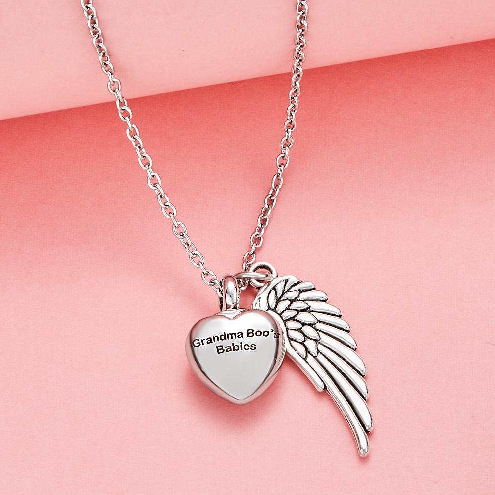 Gioielli Commemorativi Della Collana Del Pendente Del Cuore Della Collana Con Incisione Personalizzata