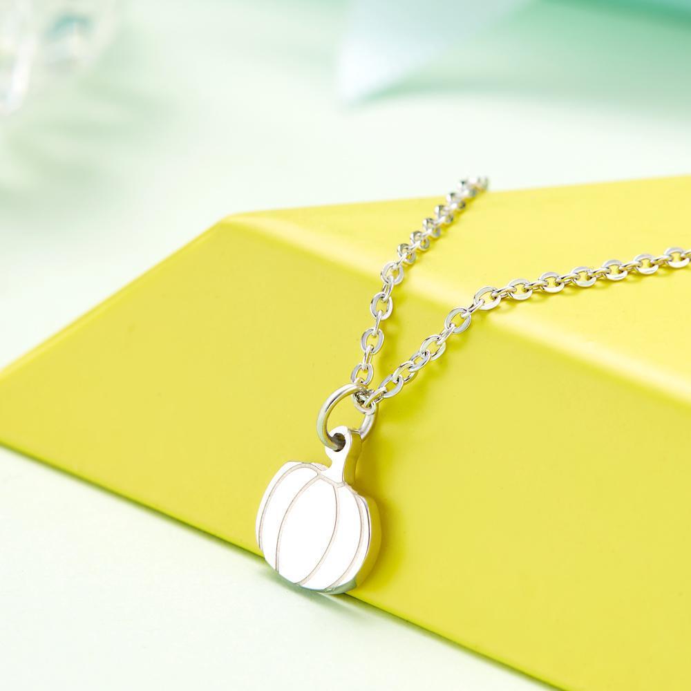 Collana Di Zucca Incisa Personalizzata Nome Scultura Personalizza Il Tuo Nome Per Il Suo Regalo