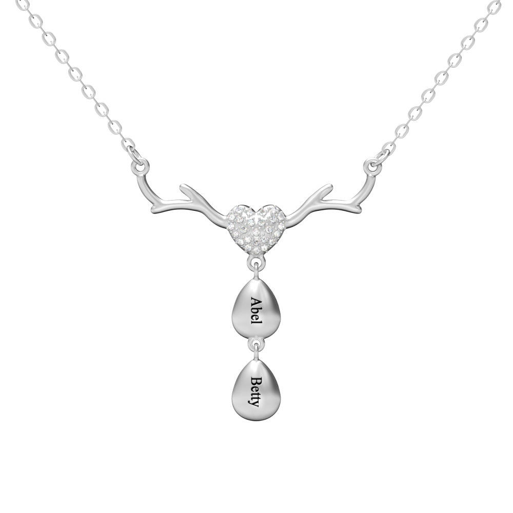 Collana Personalizzata Per La Mamma Collana Personalizzata Con Goccia D'acqua Incisa - soufeelit