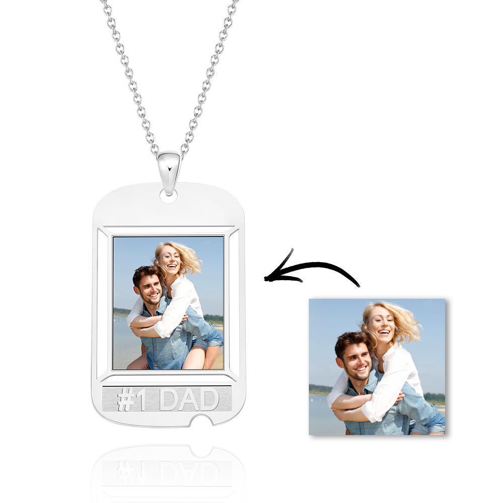 Regalo Souvenir Con Cartellino Quadrato Personalizzato Con Collane Incise Con Foto