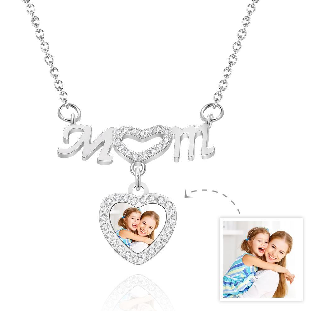 Collana Con Foto Personalizzata Collana Con Cuore Collana Con Foto Regalo Per La Mamma - soufeelit